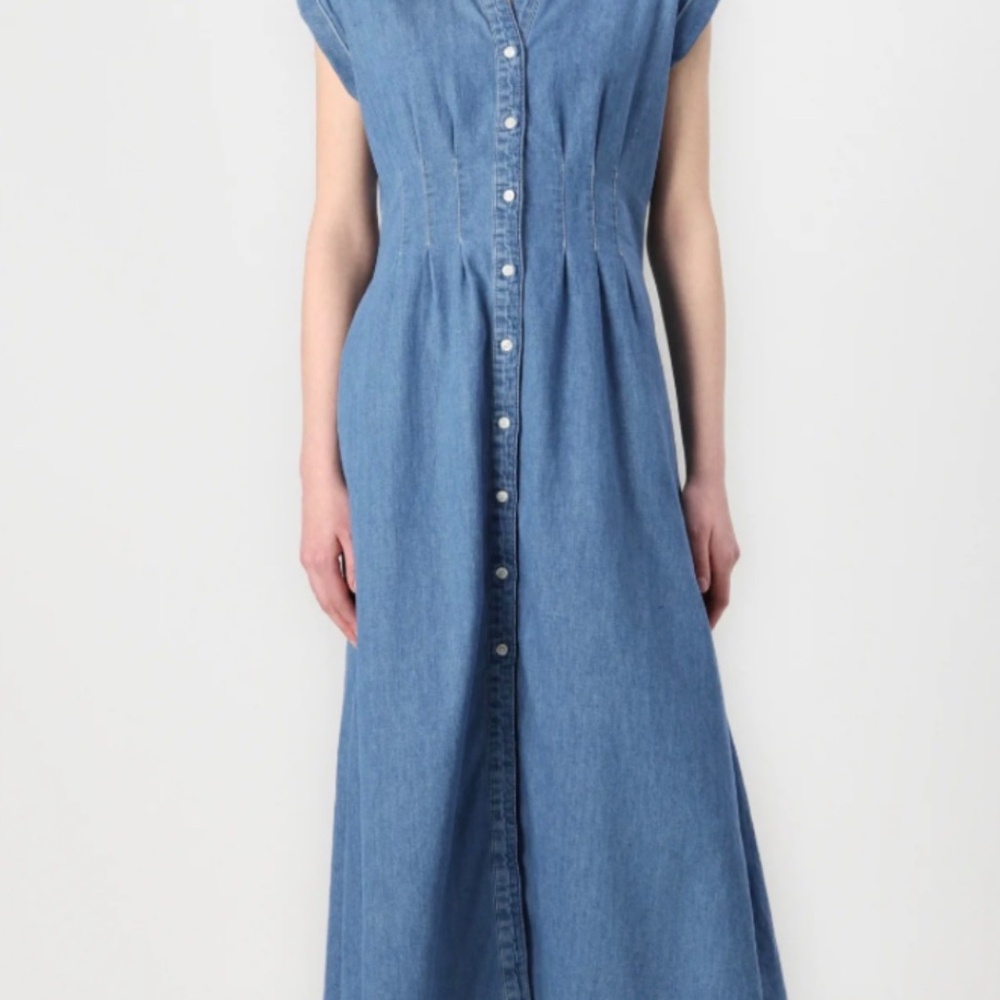 Gap denim maxi dress medium tall